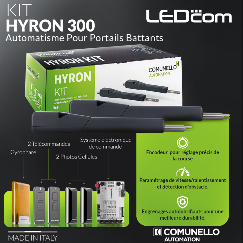 Motorisation HYRON Comunello - Kit complet