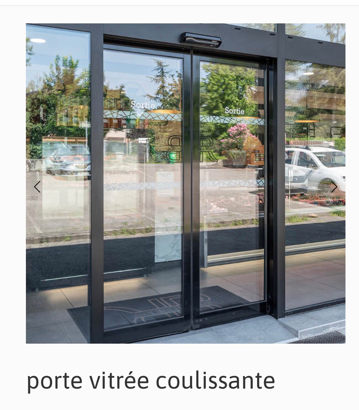Porte Vitrée Coulissante Automatique